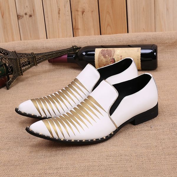 2020 homobre shavings white gold spiked sliding into men's leather wedding-party shoes fingers j1l4, Black
2020 homobre shavings white gold spiked sliding into men's leather wedding-party shoes fingers j1l4, Black