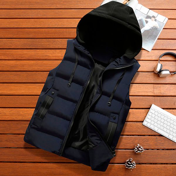men's autumn winter coat padded cotton vest warm hooded thick vest jacket waistcoat vest fashion casual coats plus size 7.23 201021, Black;white
men's autumn winter coat padded cotton vest warm hooded thick vest jacket waistcoat vest fashion casual coats plus size 7.23 201021, Black;white