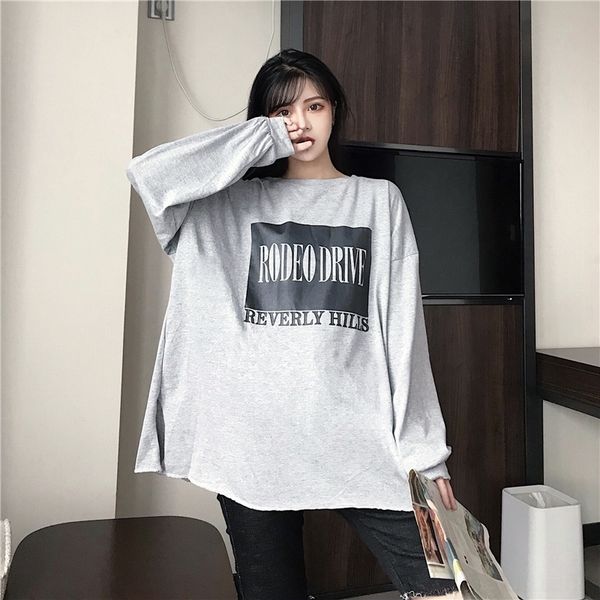 ekxjm autumn 2020 new chic super harajuku version loose korean bf long sleeve coat t-shirt t-shirt women ins chubby z9zjh, White
ekxjm autumn 2020 new chic super harajuku version loose korean bf long sleeve coat t-shirt t-shirt women ins chubby z9zjh, White