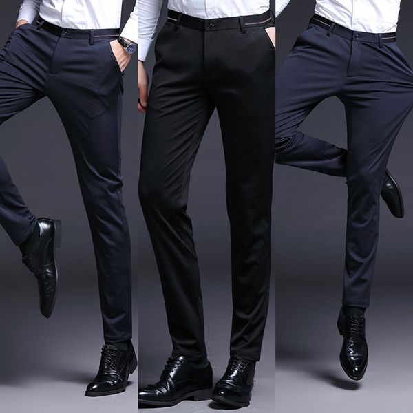 2020 new summer ice silk handsome elastic business slim straight men casual pants casual pants business trousers men qkibu, Blue
2020 new summer ice silk handsome elastic business slim straight men casual pants casual pants business trousers men qkibu, Blue