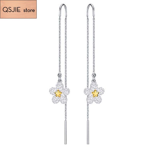 qsjie swa fresh women's dress chamomile flowers elegant birthday jewelry long earrings charming fashion jewelry, Golden;silver
qsjie swa fresh women's dress chamomile flowers elegant birthday jewelry long earrings charming fashion jewelry, Golden;silver