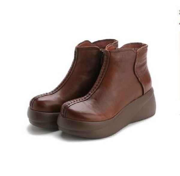 women boots winter soft sole thick bottom booties black brown fashion womens short boot genuine leather shoes size 35-40
women boots winter soft sole thick bottom booties black brown fashion womens short boot genuine leather shoes size 35-40