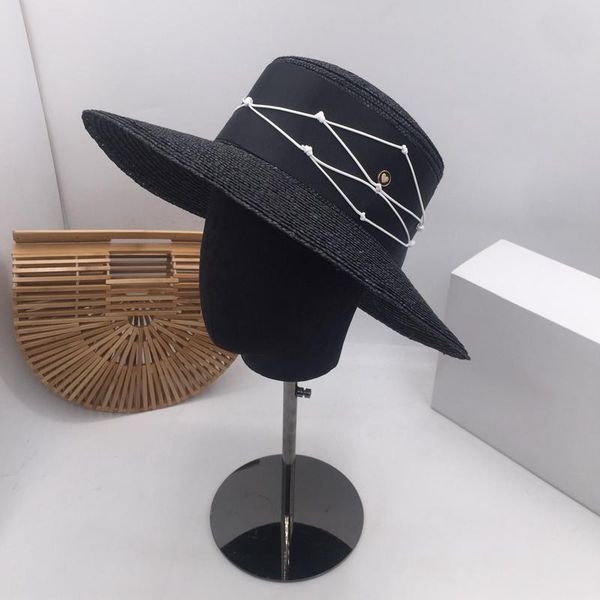 summer new straw flat-ed wide-brim sunhat sunscreen hat black hand hat female beach holiday by the sea, Blue;gray
summer new straw flat-ed wide-brim sunhat sunscreen hat black hand hat female beach holiday by the sea, Blue;gray