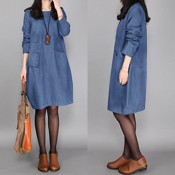 women's casual shirt dress zanzea 2020 fashion sundress long sleeve denim blue vestidos female button knee length robe oversized, Black;gray
women's casual shirt dress zanzea 2020 fashion sundress long sleeve denim blue vestidos female button knee length robe oversized, Black;gray