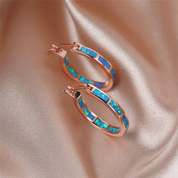 hoop & huggie female luxury rose gold blue fire opal earrings for women wedding jewelry vintage fashion birthstone engagement, Golden;silver
hoop & huggie female luxury rose gold blue fire opal earrings for women wedding jewelry vintage fashion birthstone engagement, Golden;silver