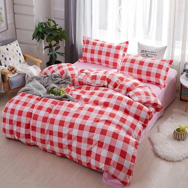 bedding sets j red pink geometric plaid printed girl boy bed cover set duvet child sheet pillowcase comforter 17
bedding sets j red pink geometric plaid printed girl boy bed cover set duvet child sheet pillowcase comforter 17