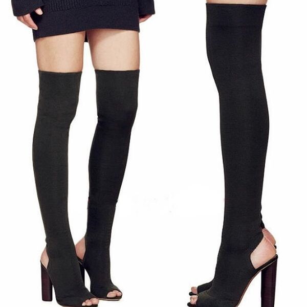 ladies over-the-knee peep toe boots gladiator women high heels pumps shoes woman zapatos mujer chaussure femme byb16186 t200425, Black
ladies over-the-knee peep toe boots gladiator women high heels pumps shoes woman zapatos mujer chaussure femme byb16186 t200425, Black
