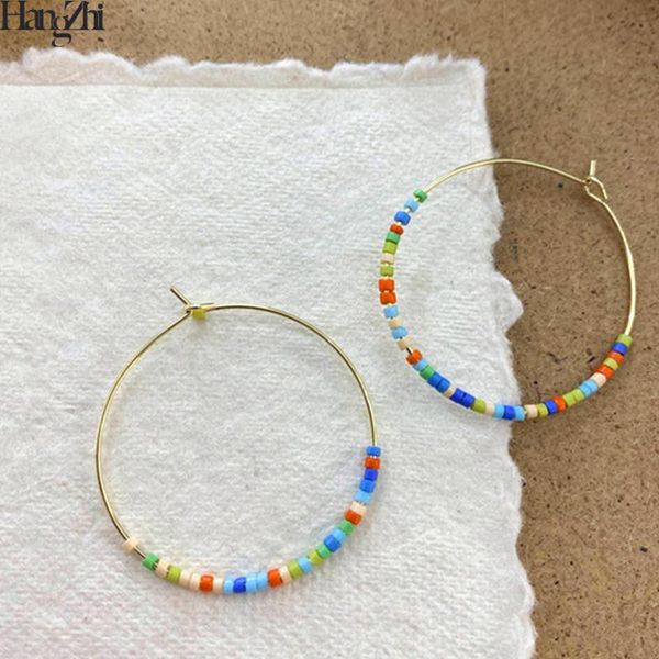 hoop & huggie hangzhi 2021 bohemia hyperbole colorful rainbow beads big hollow circle gold metal earrings for women girls jewelry, Golden;silver
hoop & huggie hangzhi 2021 bohemia hyperbole colorful rainbow beads big hollow circle gold metal earrings for women girls jewelry, Golden;silver