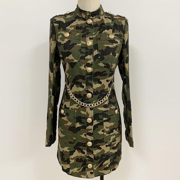 new designer women runway dress camouflage print long sleeve stand collar female fashion slim mini dresses1, Black;gray
new designer women runway dress camouflage print long sleeve stand collar female fashion slim mini dresses1, Black;gray