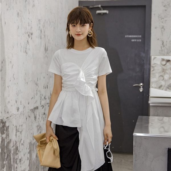 jr8ks korean cute new ins fashion irregular skirt women's design sense niche round women's t-shirt neck dressskirt skirtsshort-sle, White
jr8ks korean cute new ins fashion irregular skirt women's design sense niche round women's t-shirt neck dressskirt skirtsshort-sle, White