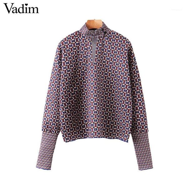 vadim women chic oversized print blouse lantern sleeve vintage shirt female stylish office wear chic blusas lb7921, White
vadim women chic oversized print blouse lantern sleeve vintage shirt female stylish office wear chic blusas lb7921, White