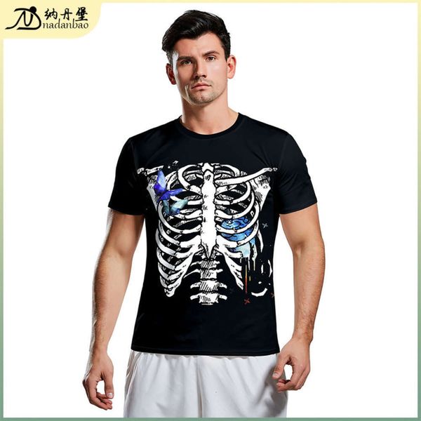 print popular men's 3d skull horror summer bottomed lovers t-shirt wb129-9006, Black
print popular men's 3d skull horror summer bottomed lovers t-shirt wb129-9006, Black