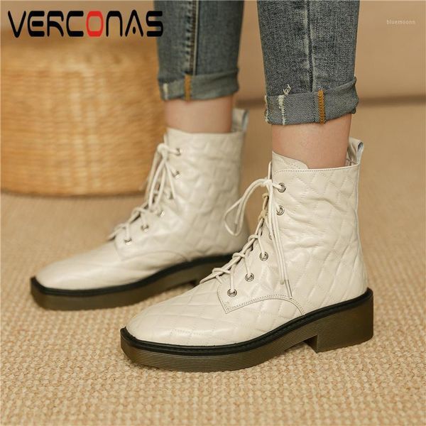 verconas 2020 new women cross-tied ankle boots autumn winter shoes woman genuine leather square toe casual boots thick heels1, Black
verconas 2020 new women cross-tied ankle boots autumn winter shoes woman genuine leather square toe casual boots thick heels1, Black