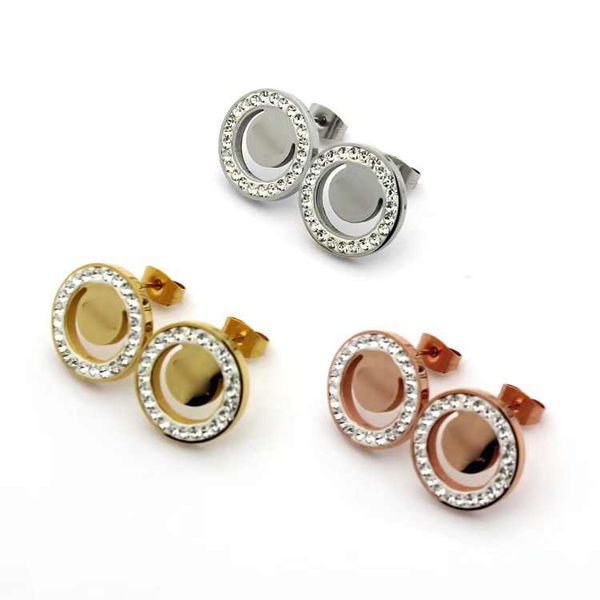 3 colors mud drill diamond women jewelry gold silver rose studs stainless steel fashion earrings for women party gifts, Golden;silver
3 colors mud drill diamond women jewelry gold silver rose studs stainless steel fashion earrings for women party gifts, Golden;silver