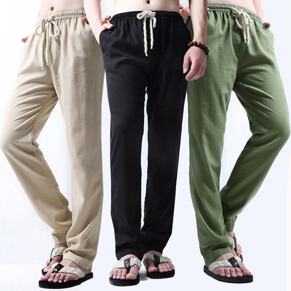 2020 men casual pants cotton linen elastic waist solid vintage joggers loose straight trousers men's workout streetwear 4xl1, Black
2020 men casual pants cotton linen elastic waist solid vintage joggers loose straight trousers men's workout streetwear 4xl1, Black