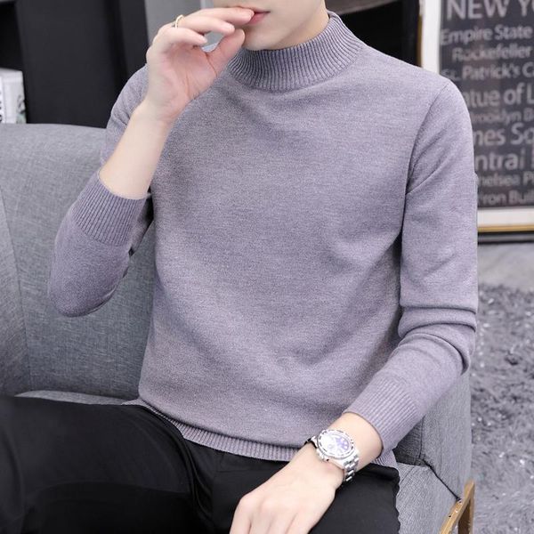 autumn and winter new sweater men's pullover casual half-high collar sweater men's fashion students handsome clothes a, White;black
autumn and winter new sweater men's pullover casual half-high collar sweater men's fashion students handsome clothes a, White;black