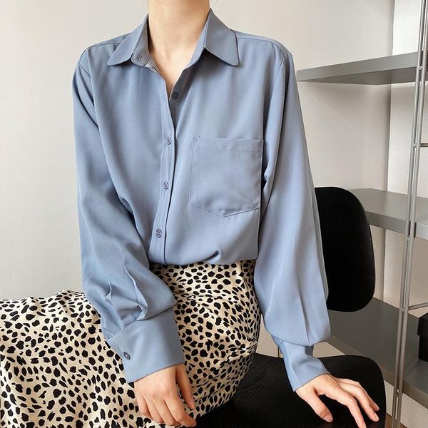 vintage leisure autumn blouse simple drape long-sleeve chiffon shirt women's 2020 chic plain shirt loose solid ropa de mujer, White
vintage leisure autumn blouse simple drape long-sleeve chiffon shirt women's 2020 chic plain shirt loose solid ropa de mujer, White