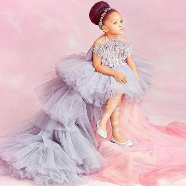 grey high low kids pageant dresses feather ruffles tier front short back long flower girls dress 2021, Red;yellow
grey high low kids pageant dresses feather ruffles tier front short back long flower girls dress 2021, Red;yellow