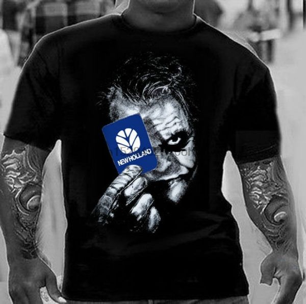 sport funny men short sleeved cotton t-shirt new holland birthday joker
