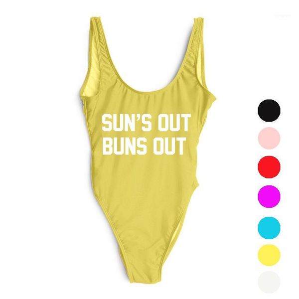 sun's out buns out letter swimsuit thong one piece swimwear women low back high cut monokini bathing suit rompers bodysuit1, White;black
sun's out buns out letter swimsuit thong one piece swimwear women low back high cut monokini bathing suit rompers bodysuit1, White;black