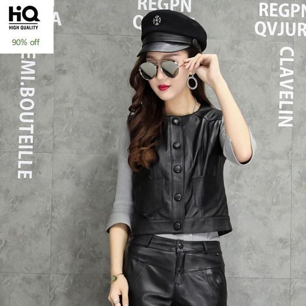 2020 new spring sheepskin real leather vest lady sleeveless jackets single breasted genuine leather women jackets short solid1, Black;white
2020 new spring sheepskin real leather vest lady sleeveless jackets single breasted genuine leather women jackets short solid1, Black;white