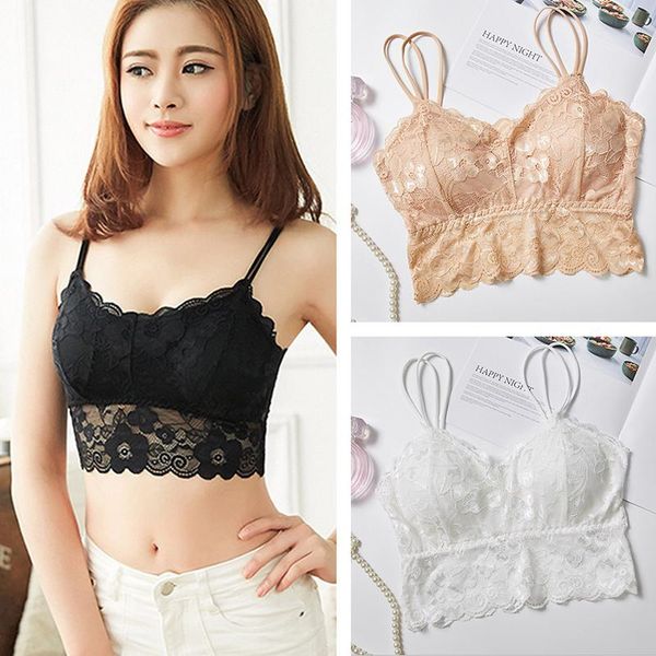 сексуальные женщины кружева цветочные bralette bralet бюстгальтер бюстье crop tank top cami проложенный, Black;white
сексуальные женщины кружева цветочные bralette bralet бюстгальтер бюстье crop tank top cami проложенный, Black;white