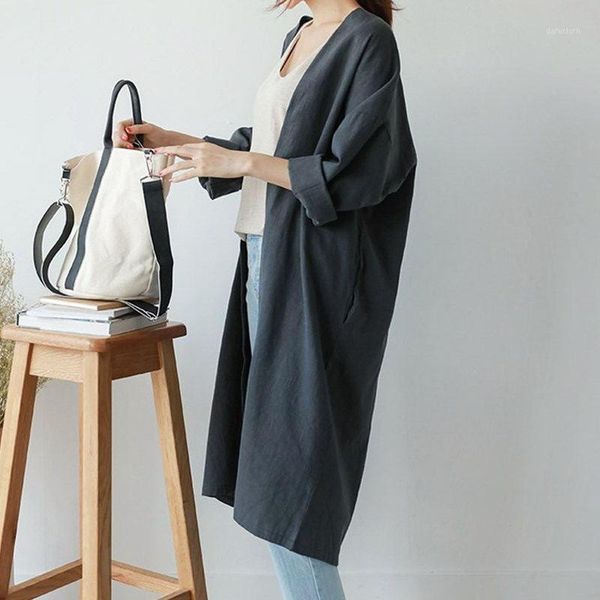 2020 long trench coat for women cardigan elegant casual windbreaker femme spring summer vintage cotton linen ladies trench coat1, Tan;black
2020 long trench coat for women cardigan elegant casual windbreaker femme spring summer vintage cotton linen ladies trench coat1, Tan;black