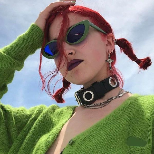sunglasses oval green women brand designer vintage mirror sun glasses for female retro fashion eyewear, White;black
sunglasses oval green women brand designer vintage mirror sun glasses for female retro fashion eyewear, White;black