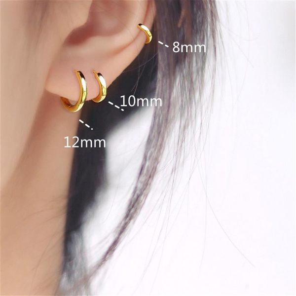 Fengxiaoling 2021 Trendy Real 100% 925 Sterling Silver Mini Small Round Earrings For Women Minimalist Hoop Earrings Fine Jewelry, Golden;silver
Fengxiaoling 2021 Trendy Real 100% 925 Sterling Silver Mini Small Round Earrings For Women Minimalist Hoop Earrings Fine Jewelry, Golden;silver