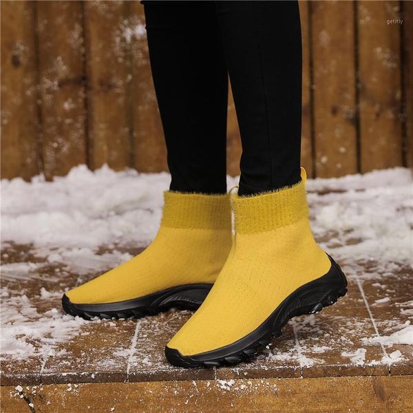 women's casual shoes 2021 winter indoor footwear anti-slip trainers socks ankle boots keep warm high slip-on sneakers for female1, Black
women's casual shoes 2021 winter indoor footwear anti-slip trainers socks ankle boots keep warm high slip-on sneakers for female1, Black