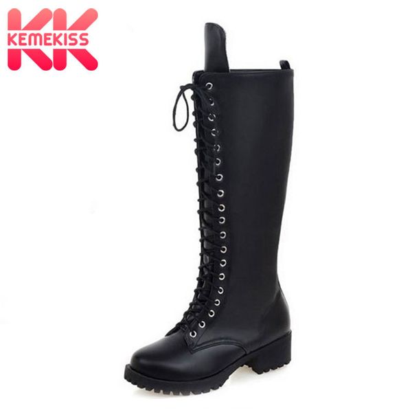 kemekiss new designer womens square low heel riding motorcycle heel knee high boots punk gothic platform lace up shoes size34-43 y200723, Black
kemekiss new designer womens square low heel riding motorcycle heel knee high boots punk gothic platform lace up shoes size34-43 y200723, Black