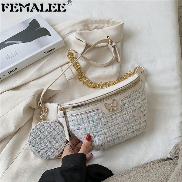 shining sequins butterfly chest belt bag women designer tweed chain waist bag with mini round purses chic handbags
shining sequins butterfly chest belt bag women designer tweed chain waist bag with mini round purses chic handbags