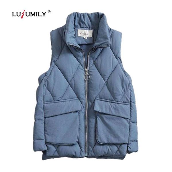women's vests lusumily autumn winter fashion women vest sleeveless jacket cotton coat casual warm outwear black white female waistcoat
women's vests lusumily autumn winter fashion women vest sleeveless jacket cotton coat casual warm outwear black white female waistcoat