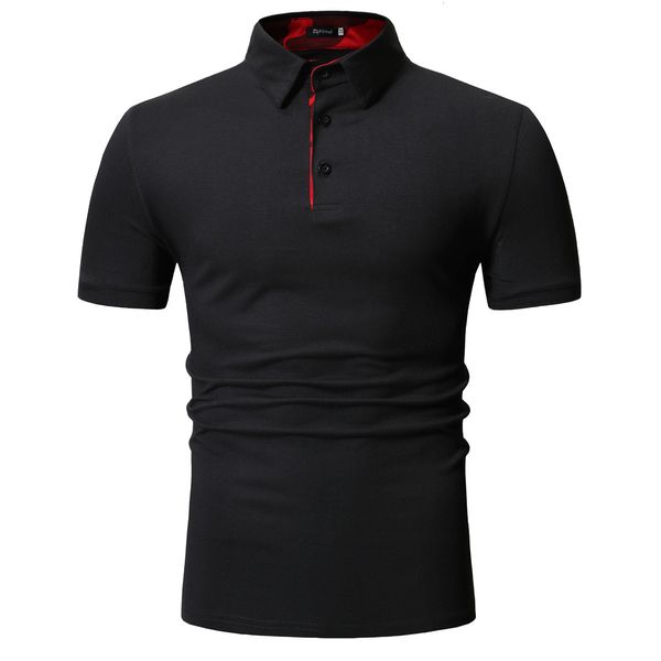 spring/summer 2019 new men's plain slim cotton casual polo shirt for men, White;black
spring/summer 2019 new men's plain slim cotton casual polo shirt for men, White;black