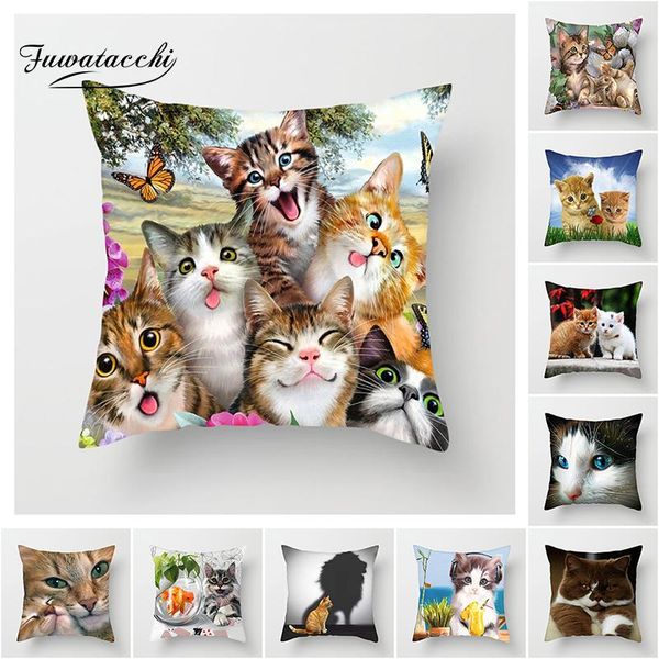 fuwatacchi cute cat cushion cover cat and butterfly pillow cover for sofa home chair animals throw decorative pillows 45*45cm
fuwatacchi cute cat cushion cover cat and butterfly pillow cover for sofa home chair animals throw decorative pillows 45*45cm