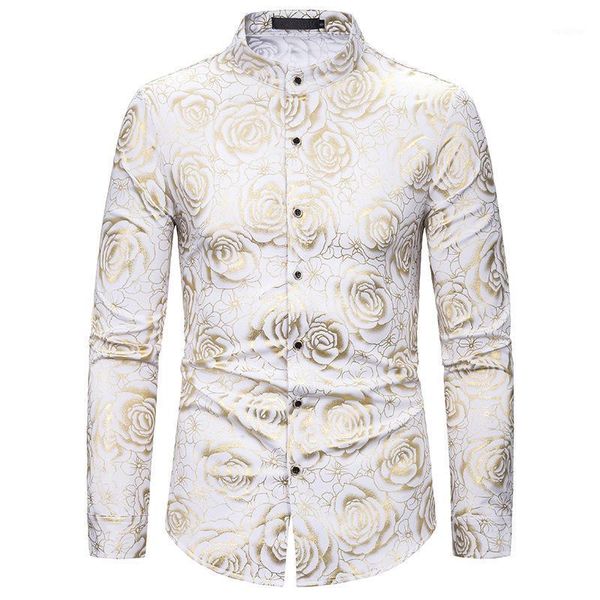 good quality rose print slim fit casual long seeve shirts mens wedding party shirt for male camisa masculina1, White;black
good quality rose print slim fit casual long seeve shirts mens wedding party shirt for male camisa masculina1, White;black