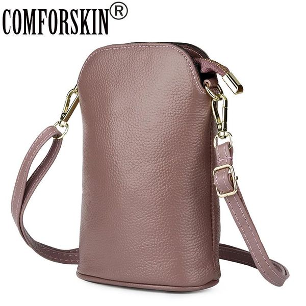comforskin luxurious genuine leather women mobile phone bags guaranteed 100% cowhide preppy style messenger bags bolsas feminina
comforskin luxurious genuine leather women mobile phone bags guaranteed 100% cowhide preppy style messenger bags bolsas feminina