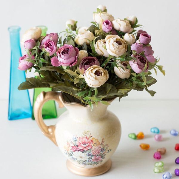 decorative flowers & wreaths artificial 6 fork silk roses bride bouquet for christmas home wedding year fake plants decoration
decorative flowers & wreaths artificial 6 fork silk roses bride bouquet for christmas home wedding year fake plants decoration