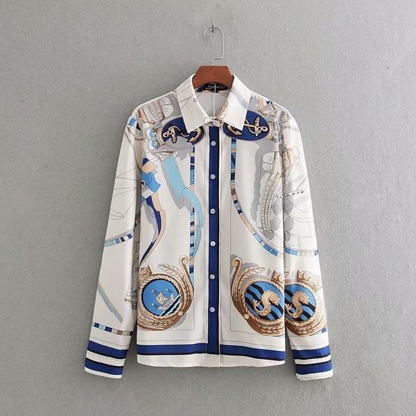 new women vintage retro printing polyamide casual business blouse shirt women turn down collar blusas chic chemise ls3374, White
new women vintage retro printing polyamide casual business blouse shirt women turn down collar blusas chic chemise ls3374, White