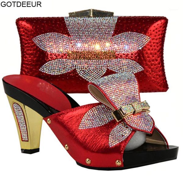 women shoes and bag set in italy red color italian shoes with matching bag set decorated with rhinestone nigerian wedding1, Black
women shoes and bag set in italy red color italian shoes with matching bag set decorated with rhinestone nigerian wedding1, Black
