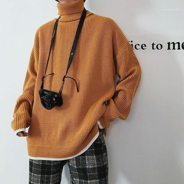 men's sweaters winter turtleneck sweater men's warm fashion casual knit pullover men wild loose korean knitting mens clothes -2xl, White;black
men's sweaters winter turtleneck sweater men's warm fashion casual knit pullover men wild loose korean knitting mens clothes -2xl, White;black