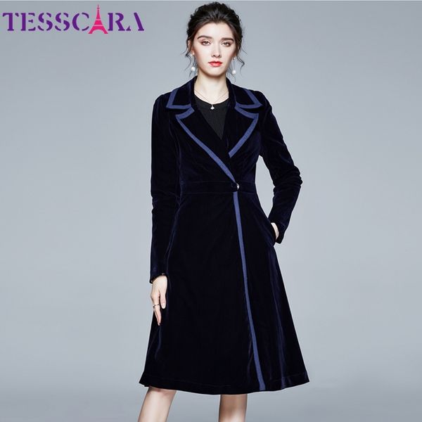 tesscara women autumn & winter long elegant velvet trench coat female vintage blazer designer outerwear & coats 1031, Tan;black
tesscara women autumn & winter long elegant velvet trench coat female vintage blazer designer outerwear & coats 1031, Tan;black