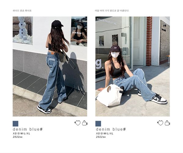 2022ss vintage baggy jeans women's pockets wide leg cargo pants streetwear casual low waist denim straight trousers 711, Blue
2022ss vintage baggy jeans women's pockets wide leg cargo pants streetwear casual low waist denim straight trousers 711, Blue