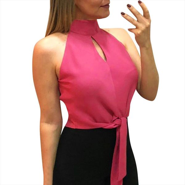 blouse women pure color hollow out tank sleeveless halter blouse vest blusas mujer de moda womens and blouses, White
blouse women pure color hollow out tank sleeveless halter blouse vest blusas mujer de moda womens and blouses, White