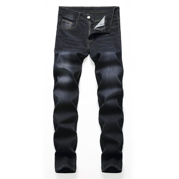 men's jeans black trousers hole ripped zipper jean personality slim fit denim pants, Blue
men's jeans black trousers hole ripped zipper jean personality slim fit denim pants, Blue