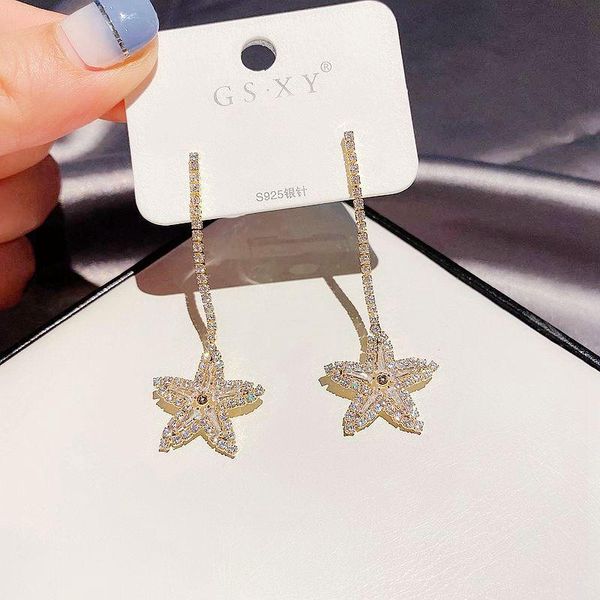 dangle & chandelier migga long style cubic zircon flower earrings for women party gold color accessories jewelry, Silver
dangle & chandelier migga long style cubic zircon flower earrings for women party gold color accessories jewelry, Silver