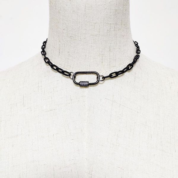 chokers man retro black chain necklace hip-hop creative spiral buckle pendant jewelry women cool fashion neck accessories 2021, Golden;silver
chokers man retro black chain necklace hip-hop creative spiral buckle pendant jewelry women cool fashion neck accessories 2021, Golden;silver