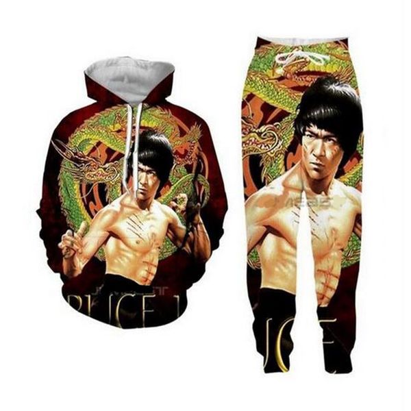 bruce lee 3d all over print tracksuits sweatshirts hipster casual pants women men set, Gray
bruce lee 3d all over print tracksuits sweatshirts hipster casual pants women men set, Gray
