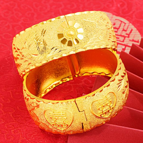 not fade forever 24k gold jewelry bangles for women fine pulseira feminina pulseras plata de ley mujer 24k gold bizuteria bangle 1028, Black
not fade forever 24k gold jewelry bangles for women fine pulseira feminina pulseras plata de ley mujer 24k gold bizuteria bangle 1028, Black