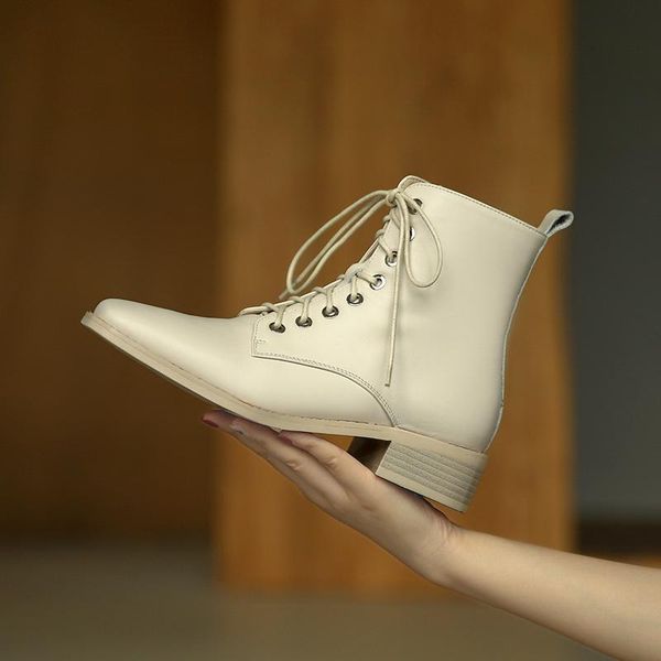 2021 cross tied autumn and winter shoes for women genuine leather low heels shoes woman wedding party ankle boots, Black
2021 cross tied autumn and winter shoes for women genuine leather low heels shoes woman wedding party ankle boots, Black